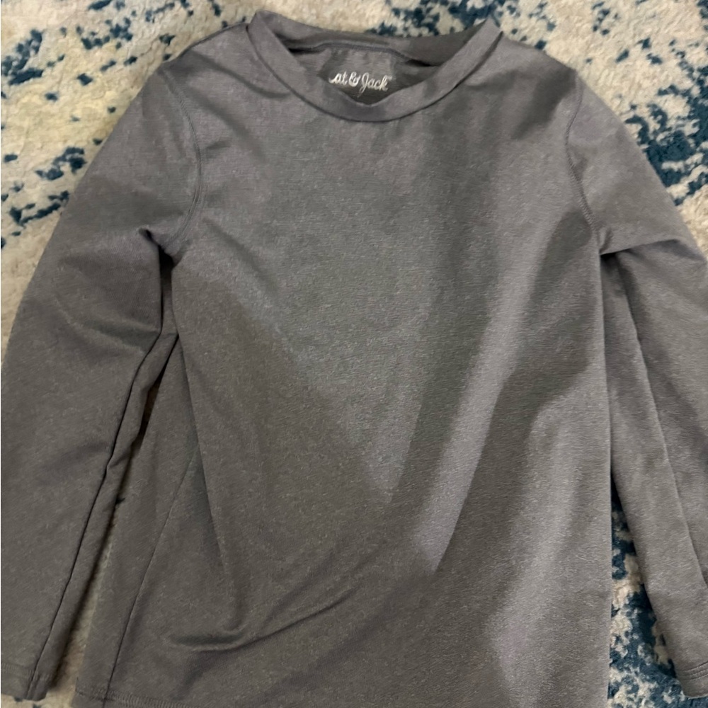 Cat and Jack  gray boys rash guard size 5